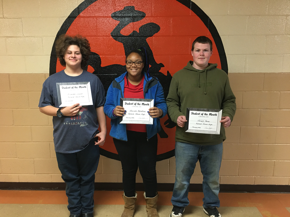 JH January Students of the Month