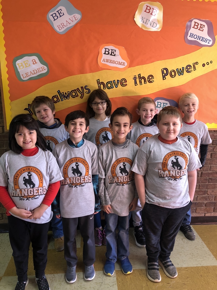 Second and Third graders earn AR shirts 