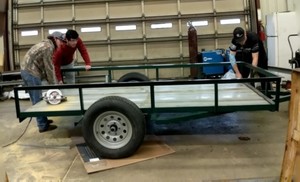 Ag Mechanics Students Re-Purpose Bleachers