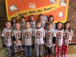 First Graders earn AR T-shirts